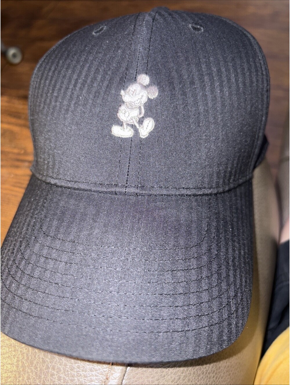 Disney Parks Nike Golf Legacy91 Dri Fit Black Baseball Cap Gray Mickey